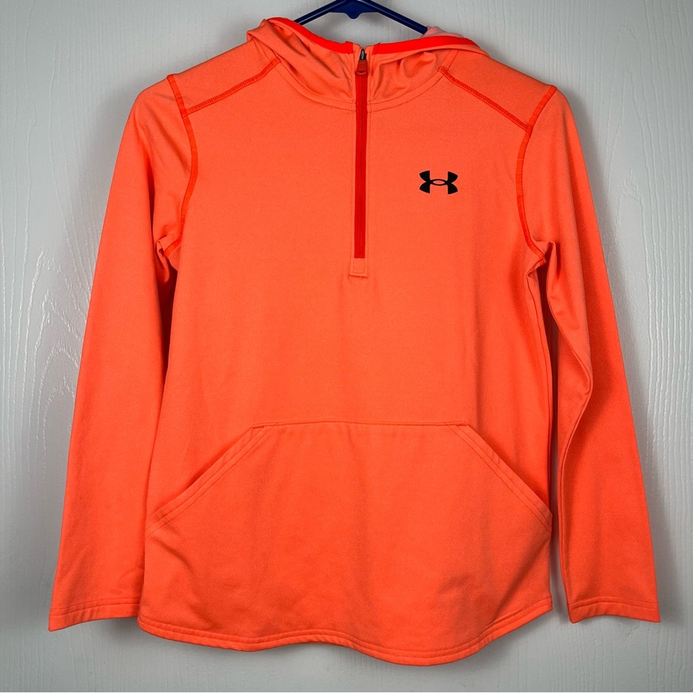 Under Armour Youth Armour Fleece ¼-Zip Hoodie – Beta Orange (YMD)